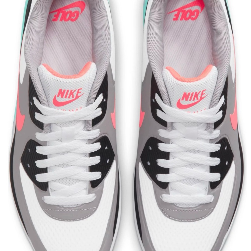 Nike White and Black Sneakers with Air Max Cushioning - Picture 3 of 9